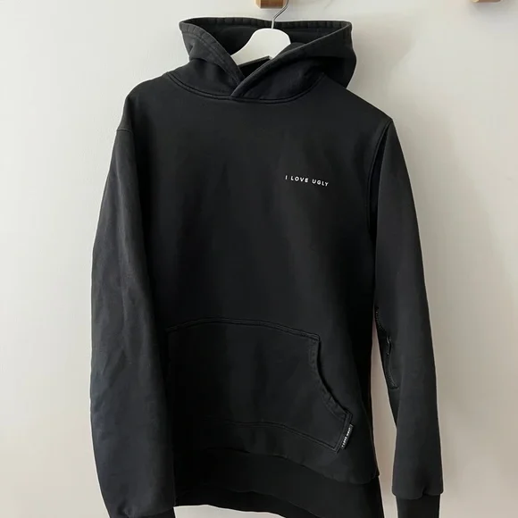I Love Ugly Stash Pocket Hoodie
